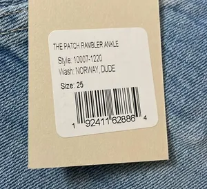 NWT MOTHER Denim The Patch Rambler Ankle Norway Dude Wash Size 25 thumbnail 11