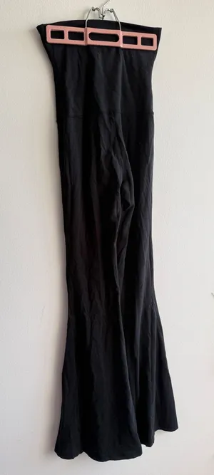 OFFLINE by Aerie OG Foldover‎ Super Flare Leggings Black High Rise XS 2581 thumbnail 1