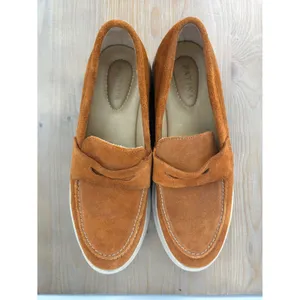 Patina Womens Chunky Brown Suede Leather Lug‎ Sole Penny Loafers Size 11 thumbnail 5