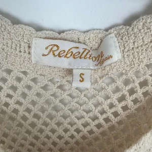 Rebellion Again Crochet Tank Crop Top Floral Embroidered Festival Boho Small thumbnail 5