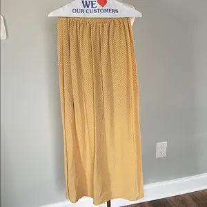 miami Mustard Polka Dot Button-Front Maxi Skirt thumbnail 5