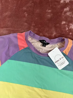 Boutique RAINBOW STRIPED PJ SET thumbnail 5