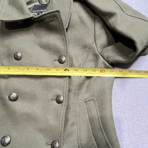 Womens Military‎ Inspired Peacoat Jacket Cotton Spring Casual Utility Preppy thumbnail 7