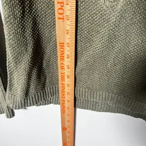 Woolrich Sweater Womens Small Olive Green Cotton Quarter Zip Hiking thumbnail 5