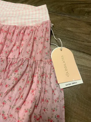 NWT! Blogilates Target X Popflex Viral Taylor Swift Ballerina Skort Floral/Gingham Size XS thumbnail 4