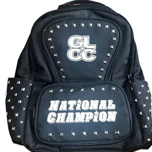 National Champion GLCC Black Studded Cheer And Dance Backpack thumbnail 1
