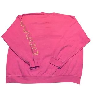 Urban Outfitters X Nirvana Oversized Sweatshirt‎ Spiral Smile Face Pink Crewneck thumbnail 4
