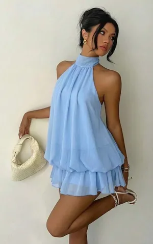 Mini dress Blue Size M thumbnail 1