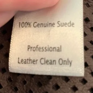 Ecru Leather Suede Perforated Shirt Jacket Shacket XS thumbnail 6