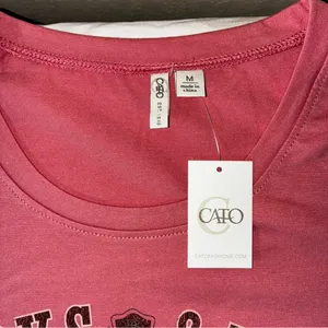 Cato Pink Graphic Brooks and Dunn Long Sleeve Top thumbnail 3