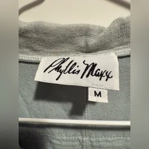 Vintage Phyllis Maxx Green/Blue Button-Up Cardigan Size‎ M thumbnail 5
