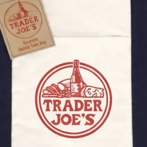 NWT Trader Joe’s Large Canvas Shopping Tote Bag Heavy Cotton Reusable Navy Blue thumbnail 3