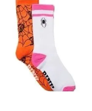 VS PINK 2025 Halloween Crew Socks Embroidered Glow in Dark Spooky 4 Pairs NEW thumbnail 1