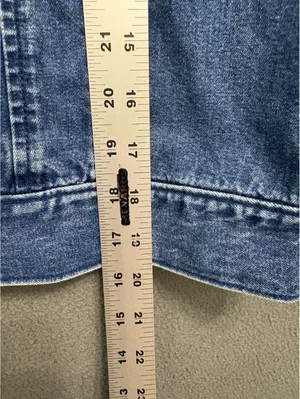 Talbots Petite Small Blue Denim Front Buttons thumbnail 7