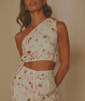 Pepper Mayo One Shoulder Top thumbnail 1