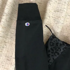 Champion Black Leopard Print Logo Hoodie  thumbnail 4