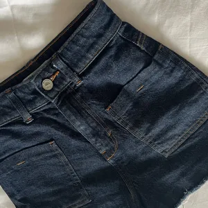 Zara | Classic Blue Denim Women's Jean Shorts High Rise Size 0 thumbnail 10