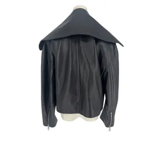 Nanushka Ado Regenerated Leather Biker Jacket‎ Black Espresso XS thumbnail 11