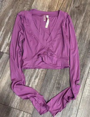 Free People Movement Long Sleeve Crop Top Orchid FP Movement XS thumbnail 1