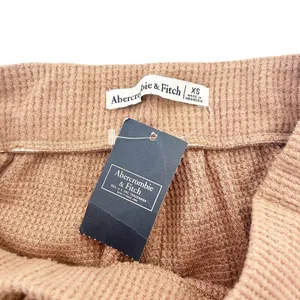 Abercrombie Tan Thermal Wide Leg Cropped Pants Sz XS thumbnail 2