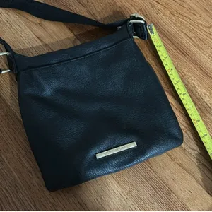 Steve Madden Black Leather Womens Crossbody Bag with Jacquard strap thumbnail 8