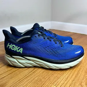 Hoka One One Clifton 8 Blue/Navy 1119393 DBOS Size 12M D NO BOX thumbnail 6
