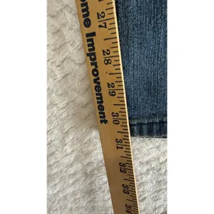 Almost Famous Womens Low Rise Bootcut Jeans Distressed Embroidered Wings Size 5 thumbnail 5