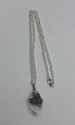 Smokey Quartz Necklace Silver thumbnail 1