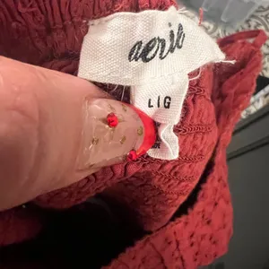 Red Aerie corset style spaghetti strap dress thumbnail 9