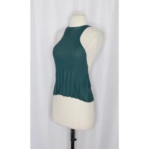 FREE PEOPLE Intimately Switch It Up‎ Tank Cami Green Balsam Ribbed Knit Large thumbnail 6