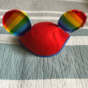 Disney Parks Rainbow Pride Mickey Ears Hat Love Hands Mouse Heart thumbnail 6