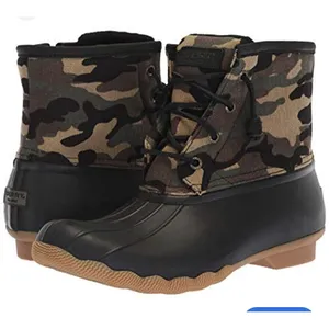 Sperry Saltwater Camo Womens Size 8.5M Water proof Lace up‎ Duck boots A53 thumbnail 1