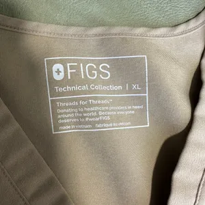FIGS Beige Catarina Scrub Top thumbnail 5