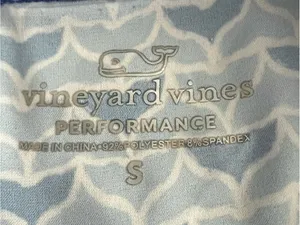 Vineyard Vines Shorts Athletic Performance Whale Tail Blue Sz S Womens Running thumbnail 4
