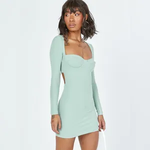 Princess Polly Javier Mini Dress in Sage Size 6 New with tag thumbnail 2