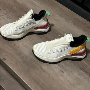 Steve Madden White and Yellow Sneakers thumbnail 3