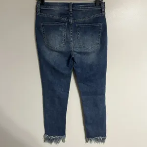 We The Free Women's Distressed Skinny Jeans Raw‎ Fringe Hem Size 28 Ankle Length thumbnail 16