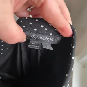 Y2K‎ Vintage My Michelle Polka Dot Halter Dress Fit Flare Mini Size S thumbnail 5