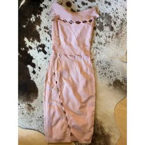 House of CB Ramah blush pink bandage‎ dress Size XS thumbnail 2
