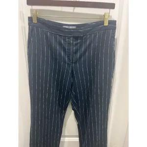 M Missoni Vintage Pinstriped Navy Trousers Sz 6 thumbnail 2