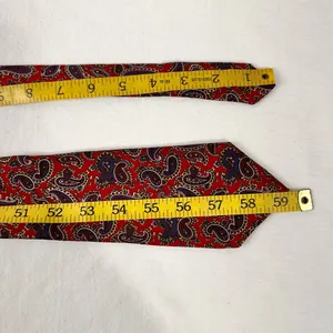 Rooster West End Collection Men's Tie Silk Paisley Burgundy Multicolor Necktie thumbnail 8