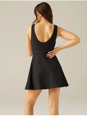Beyond Yoga Spacedye Movement Athletic Dress W/Shorts Black XL Darkest Night thumbnail 2