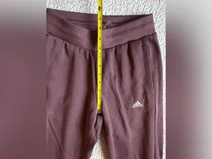 ADIDAS Relaxed Fit Fleece Tapered Active Jogger Pants Shadow Fig Purple XS thumbnail 6