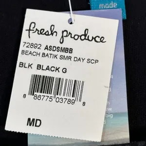 Fresh Produce Womens Black Beach Batik Summer Day‎ Scoop Neck Dress Size M NEW thumbnail 4