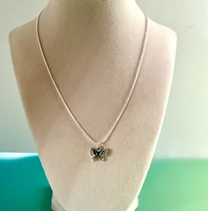Sterling Silver Butterfly Necklace thumbnail 2