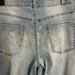 Juicy Couture Light Blue Wide-Leg Denim‎ Jeans thumbnail 7