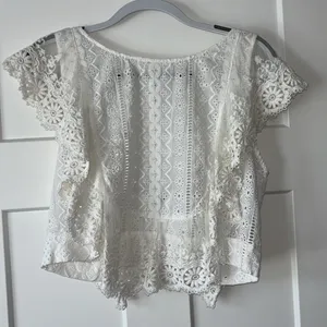 Free People The Real Love Crop Top *White* thumbnail 4
