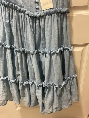Free The Roses | M | Tiered Tie Shoulder Dress thumbnail 4