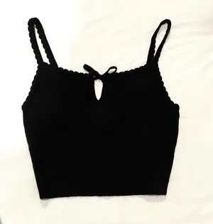 LA Hearts Black Crop Tank thumbnail 3
