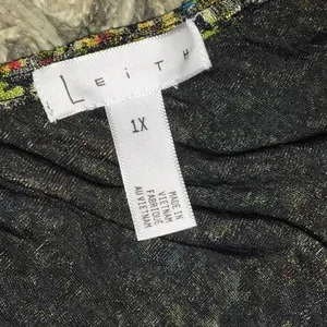 Leith Floral Ruched Sleeveless One-Piece Bodysuit Plus Size 1X 1 Nordstrom v6x thumbnail 6